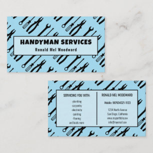 Carte de visite pour services de bricolage Simple