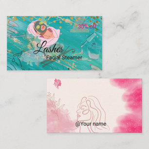 Carte de visite pour steamer facial