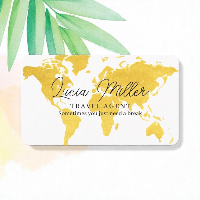 Carte de visite pour un agent de voyage (Créateur téléchargé)