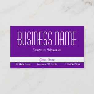 Carte de visite pourpre