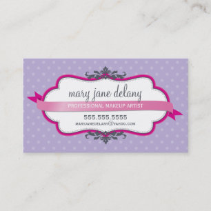 Carte De Visite Pourpre audacieux élégant de rose de fuschia de