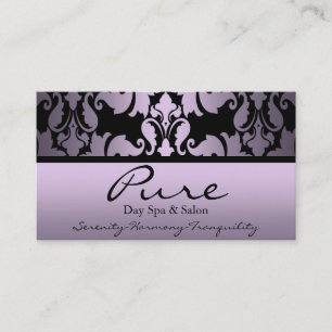Carte de visite pourpre Damask