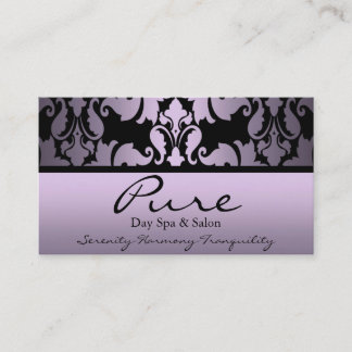 Carte de visite pourpre Damask