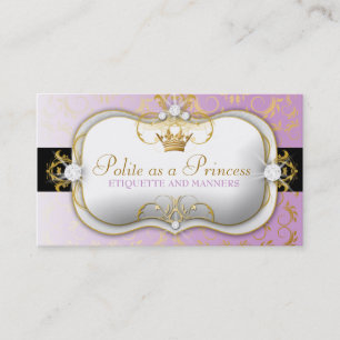 Carte De Visite pourpre divin d'or de 311-Ciao Bella