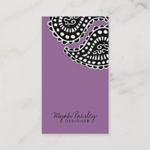 Carte De Visite pourpre du solide de 311-Myah Paisley