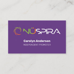 Carte de visite pourpre NuSpira
