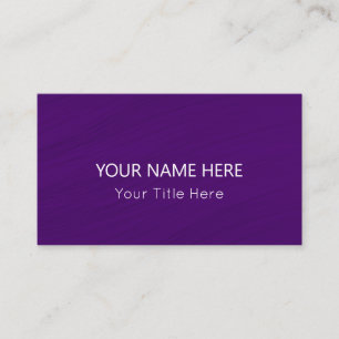 Carte de visite pourpre personnalisé