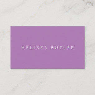 Carte De Visite Pourpre professionnel chic minimaliste