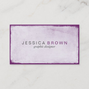 Carte de visite pourpre violet moderne de tableau