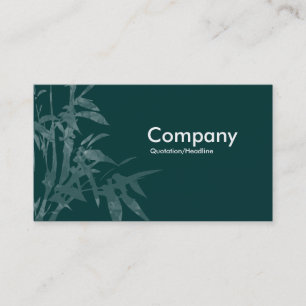 Carte De Visite Pousses de plantes - Vert foncé