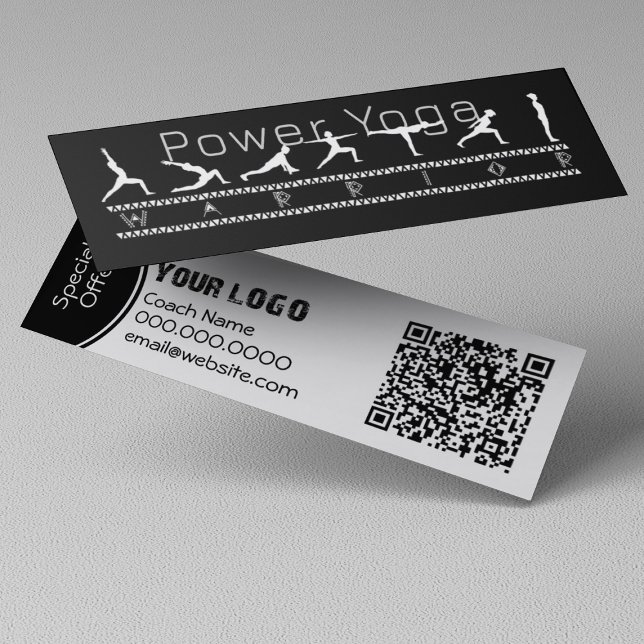 Carte de visite Power Yoga (Power Yoga Custom Business Cards)
