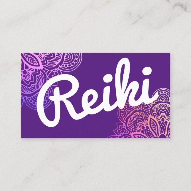 Carte De Visite Praticien/Carte de visite instructeur Usui Reiki (Devant)