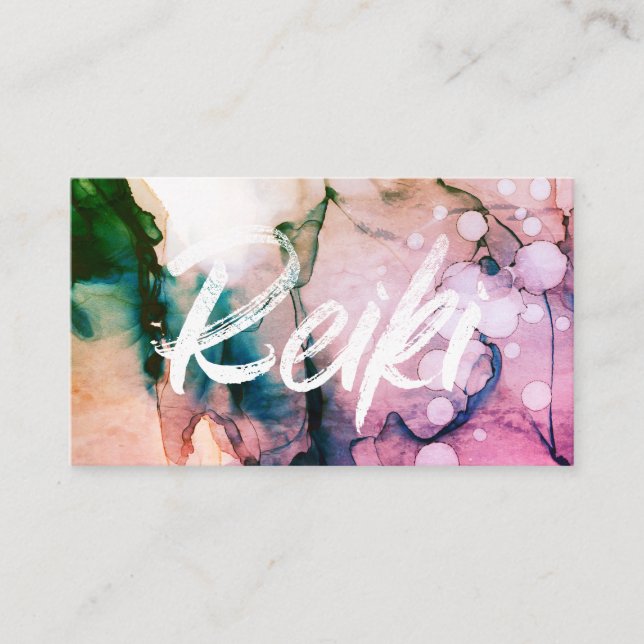 Carte De Visite *~* Praticien de Reiki Guérisseur principal d'éner (Devant)