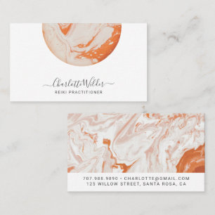 Carte De Visite Praticien moderne de Reiki abstrait