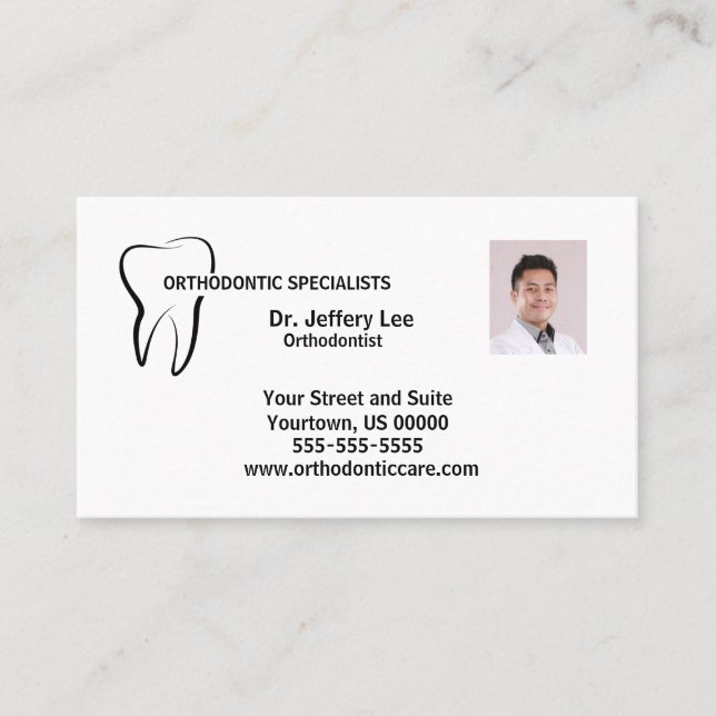 Carte De Visite Pratique orthodontique (Devant)