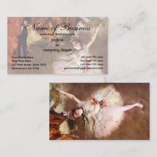 Carte De Visite Première Ballerine; l'Étoile par Edgar Degas