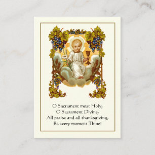 Carte De Visite Première Sainte Communion Prière Anima Christi