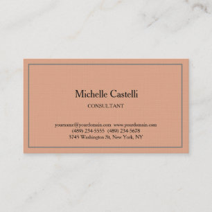 Carte De Visite Premium Linen Professionnel Unique Classique Simpl