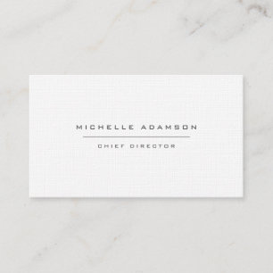 Carte De Visite Premium Linge Unique Spécial Noir Blanc