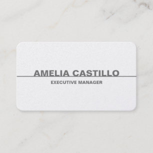 Carte De Visite Premium Pearl tendance Moderne Élégant Simple Bold
