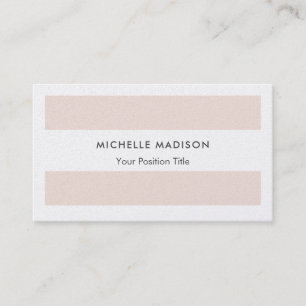 Carte De Visite Premium Pearl Trendy Minimalist Professional Plain