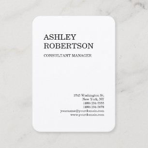 Carte De Visite Premium Silk Luxe Moderne Professionnel Minimalist