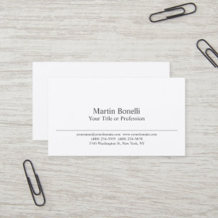 Carte De Visite Premium Silk Noir & Blanc Professionnel Moderne