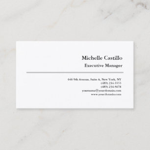 Carte De Visite Premium Silk Plain Professionnel Minimaliste Moder