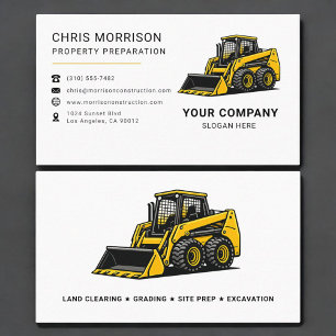Carte De Visite Préparation de propriété Construction