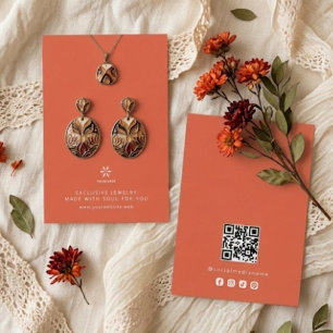 Carte De Visite Présentoir à bijoux en terre cuite de base Logo TM