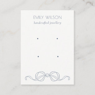 Carte De Visite Présentoir à bijoux pour Boucles d'oreilles Coquet