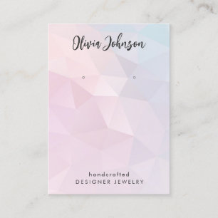 Carte De Visite Présentoir à boucles d'oreilles à motif simple mod