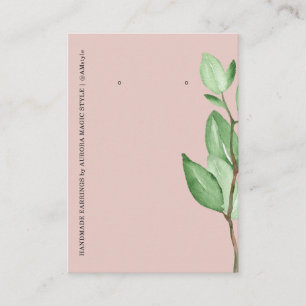 Carte De Visite Présentoir à boucles d'oreilles en cuir simple min