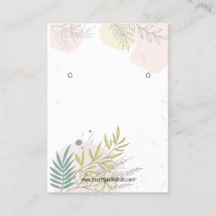 Carte De Visite Présentoir de logo pour boucles d'oreilles Kraft E