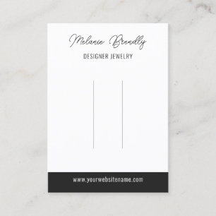 Carte De Visite Présentoir élégant pour barrettes à cheveux noir e