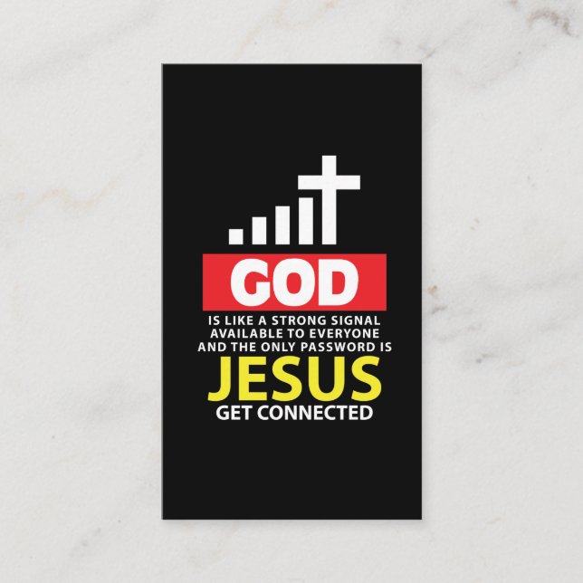 Carte De Visite Prêtre Jésus de cadeau de religion de prêtre (Devant)