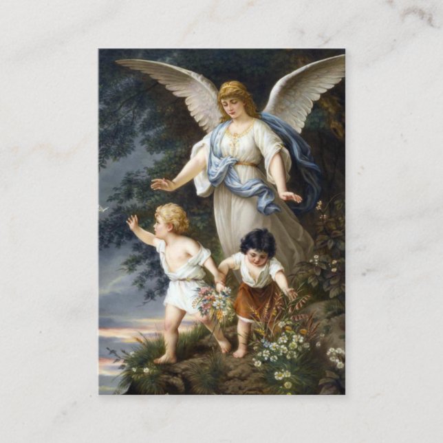 Carte De Visite Prière à votre ange gardien (Devant)