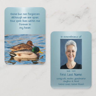 Carte De Visite Prière de photographie commémorative Mallard Ducks