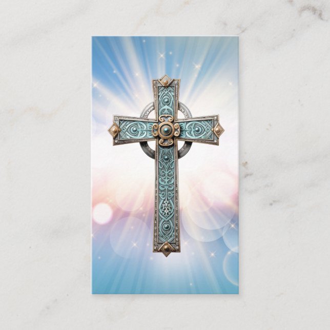 Carte De Visite Prière d'encouragement chrétien (Devant)