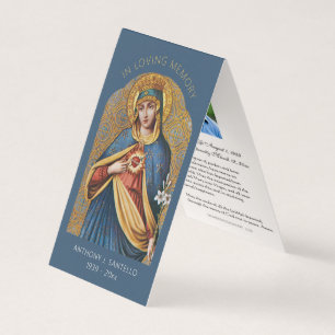 Carte De Visite Prière Vierge Marie traditionnelle catholique