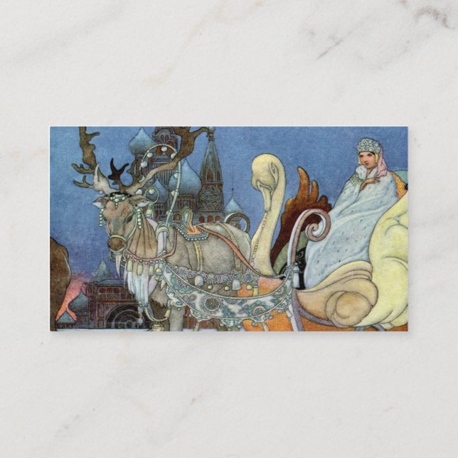 Carte De Visite Princesse de glace de la Reine des neiges (Dos)