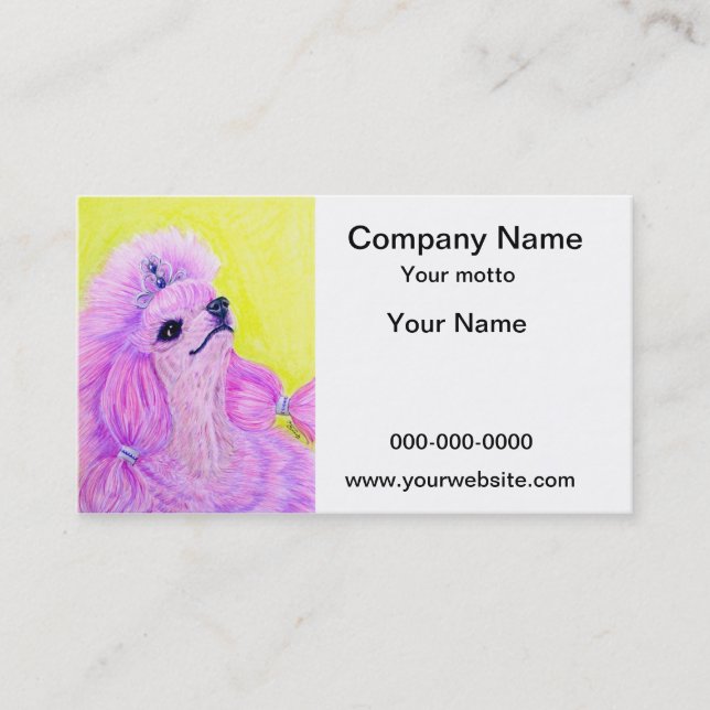 Carte De Visite Princesse Poodle (Devant)