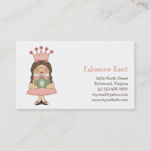 Carte De Visite Princesse rose · Princesse et grenouille