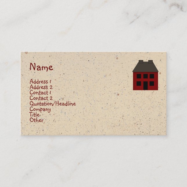 Carte de visite principal (Devant)