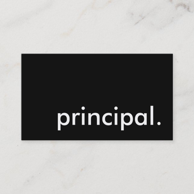 Carte De Visite principal. (Devant)