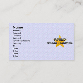 Carte De Visite Principal de l'école Fierté