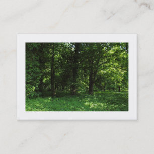 Carte De Visite Printemps dans les bois 02 (frontière)