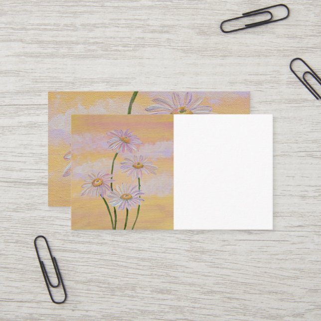 Carte De Visite Printemps dans ma démarche (Devant/Arrière en situation)