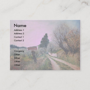 Carte De Visite PRINTEMPS LE PLUS PRÉCOCE EN VERNALESE / Paysage d