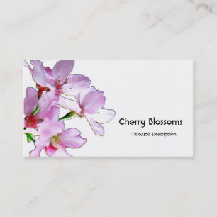 Carte De Visite Printemps Sakura/Fleurs de cerisiers roses